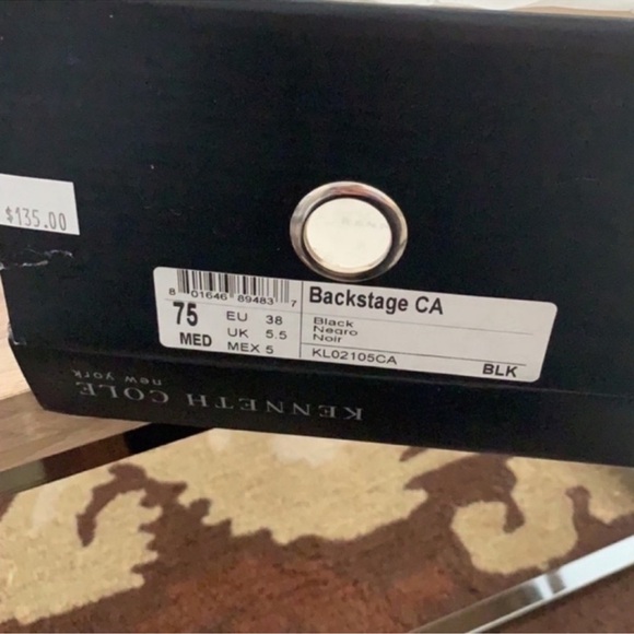 KENNETH COLE NEW YORK BLACK HEELS SIZE 7.5 - Picture 12 of 12